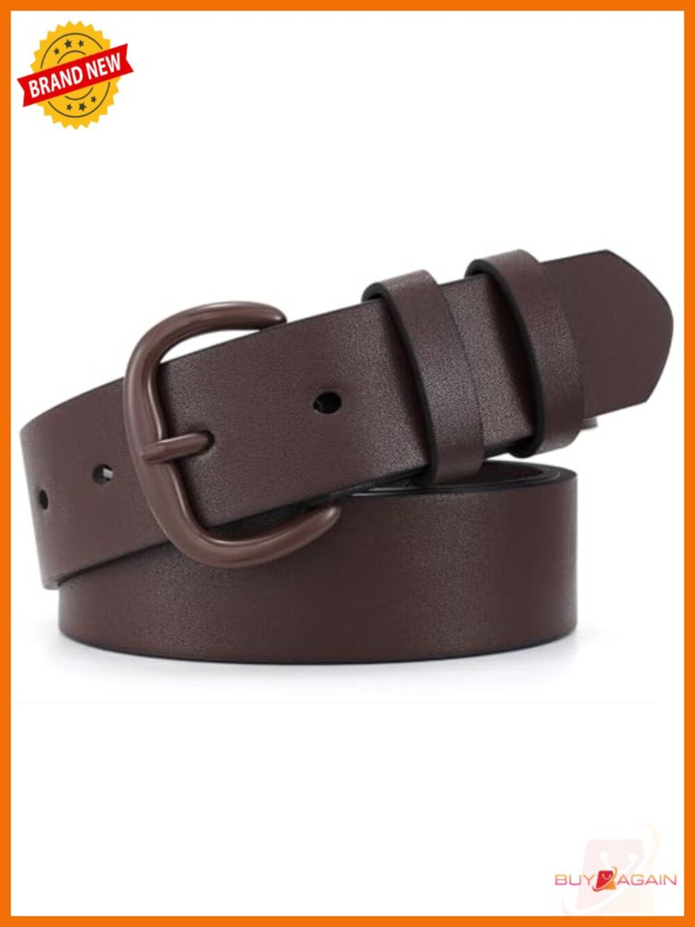 Women Leather Belt with Pin Buckle for Jeans Pants Dresses Waist Belt